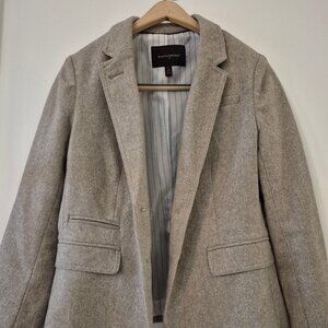 Banana Republic 8P Wool Blazer Herringbone Old Money Academia Classic Scholarly